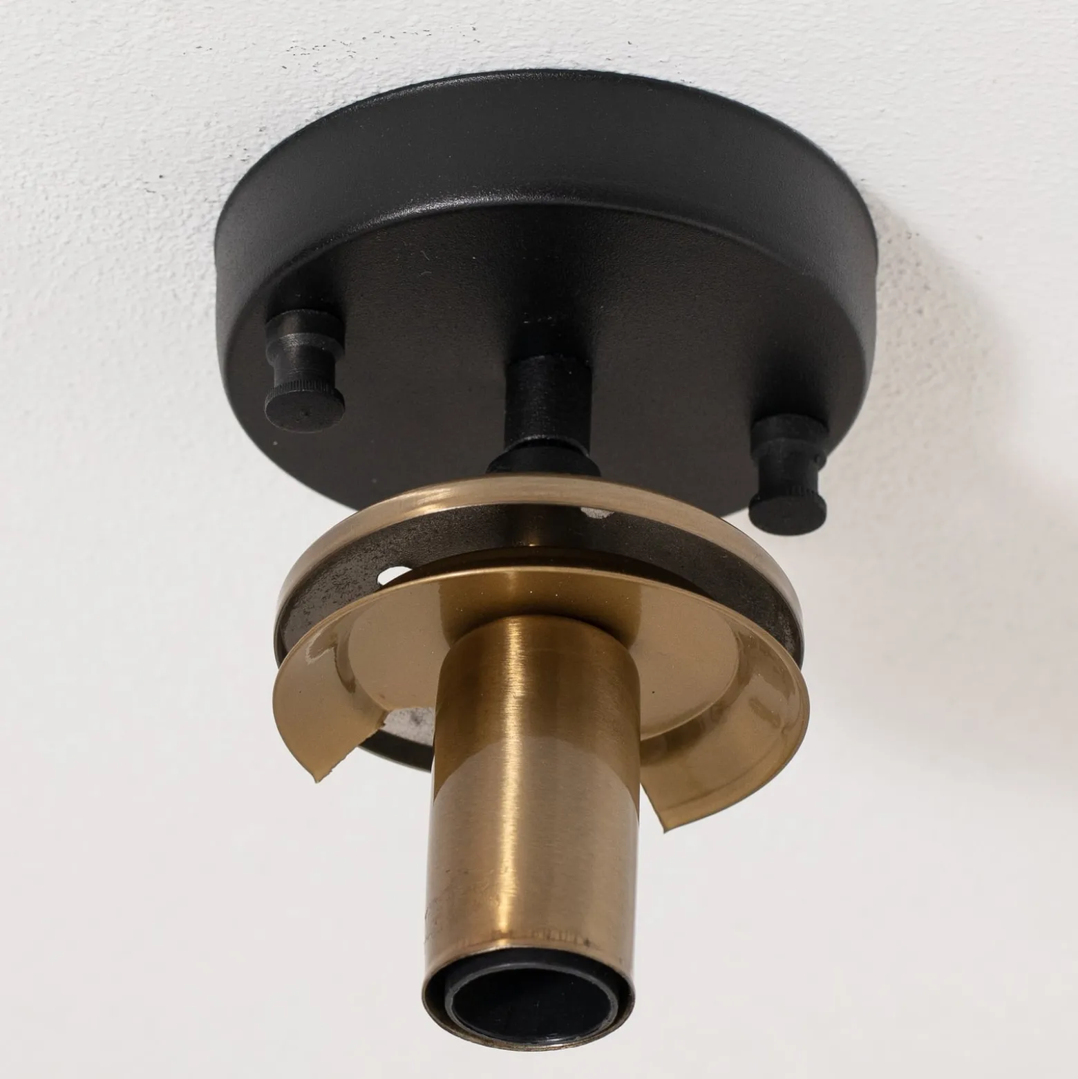 Deckenlampe Atmaca 10205 gold antik/schwarz Glas klar Ø 15cm