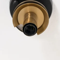 Deckenlampe Atmaca 10205 gold antik/schwarz Glas klar Ø 15cm