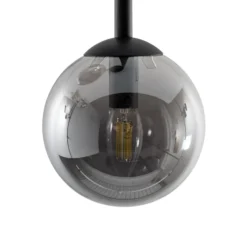 Deckenlampe Atria, rauchgrau/schwarz, Höhe 76 cm, 2-flg.