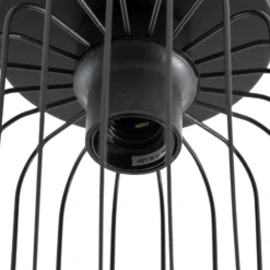 Deckenlampe Barn, Ø 16 cm, schwarz, Metall, E27