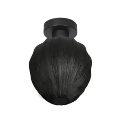 Deckenlampe Bloeba, schwarz, Ø 25 cm, Leinen/Metall