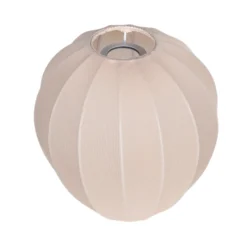 Deckenlampe Bloeba, weiß/schwarz, Ø 25 cm, Leinen/Metall