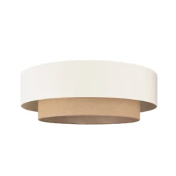 Deckenlampe Boho, beige/jute, Ø 80 cm, Textil, E27