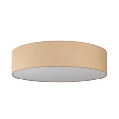 Deckenlampe Boho, jute/jute, Ø 80 cm, Textil, E27