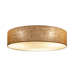 Deckenlampe Boho, jute/jute, Ø 80 cm, Textil, E27