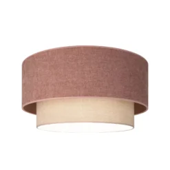 Deckenlampe Boho, pink/beige, Ø 45 cm, Textil, E27