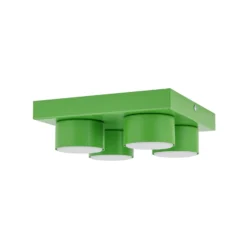 Deckenlampe Brix, grün, 23 cm lang, 4-flammig, GX53