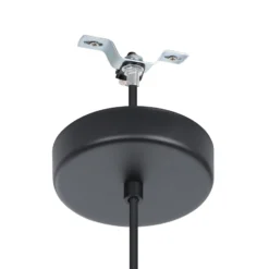 Deckenlampe Butterburn, Ø 38 cm, beige/grün, Stoff