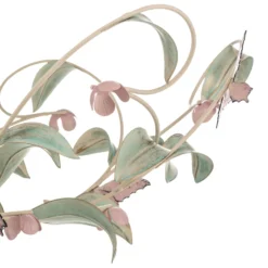 Deckenlampe BUTTERFLY, creme/grün/rosé, Edelstahl, 3-flammig