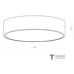 Deckenlampe Cleo 400, Ø 40 cm kupfer