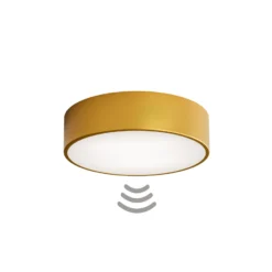 Deckenlampe Cleo 300, gold, Sensor, IP20, Ø 30 cm, Metall