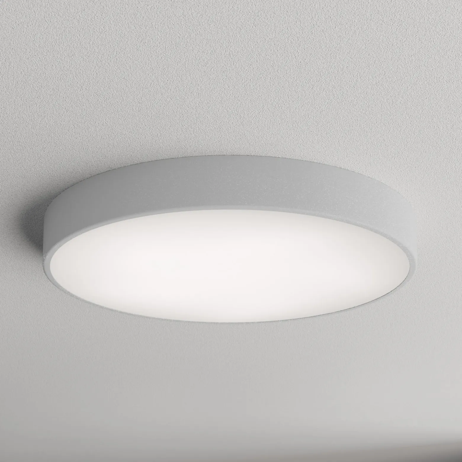 Deckenlampe Cleo 600, grau, Sensor, IP20, Ø 60 cm, Metall