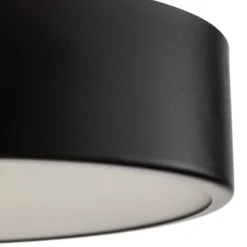 Deckenlampe Cleo 300, schwarz, Sensor, IP20, Ø 30 cm, Metall