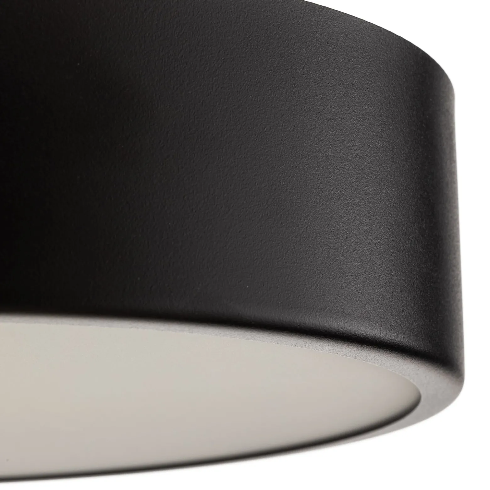 Deckenlampe Cleo 300, schwarz, Sensor, IP20, Ø 30 cm, Metall
