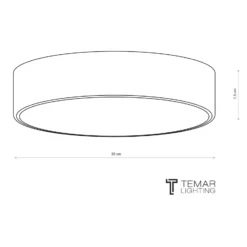 Deckenlampe Cleo 300, weiß, Sensor, IP20, Ø 30 cm, Metall
