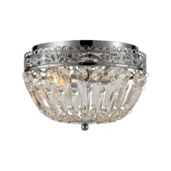 Deckenlampe Etienne Glaskristalle Ø 25cm chrom