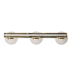 Deckenlampe Fatis Opalglas/messing 3-flammig lang