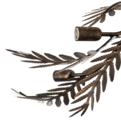Deckenlampe Felce als Farn in Bronze, 105 x 60 cm
