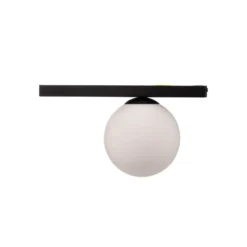 Deckenlampe Fit, schwarz/opal, einflammig