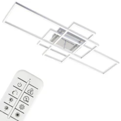 Deckenlampe Frame Rechteck 3-flammig CCT aluminium