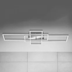Deckenlampe Frame Rechteck 3-flammig CCT aluminium