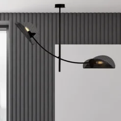 Deckenlampe Gladio, schwarz, zweiflammig