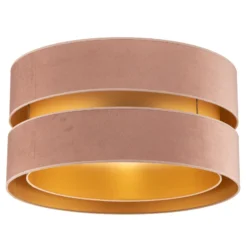 Deckenlampe Golden Duo Ø 60cm hellrosa/gold