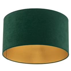 Deckenlampe Golden Roller Ø 40cm dunkelgrün/gold