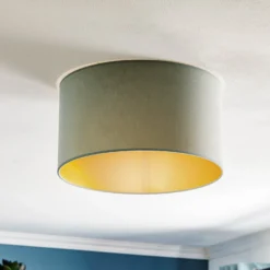 Deckenlampe Golden Roller Ø 40cm mintgrün/gold