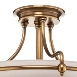 Deckenlampe Griffin mit Abstand, messing, Ø 42 cm