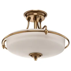 Deckenlampe Griffin mit Abstand, messing, Ø 42 cm