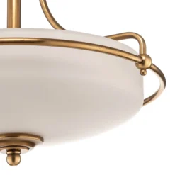 Deckenlampe Griffin mit Abstand, messing, Ø 42 cm