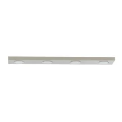 Deckenlampe Hero grau-beige, 4-fl., 75 x 12 cm, Metall, GX53