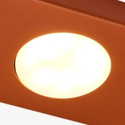 Deckenlampe Hero, rot, 4-fl., 75 x 12 cm, Metall, GX53
