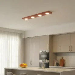 Deckenlampe Hero, rot, 4-fl., 75 x 12 cm, Metall, GX53