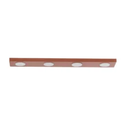 Deckenlampe Hero, rot, 4-fl., 75 x 12 cm, Metall, GX53