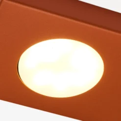 Deckenlampe Hero, rot, 55 x 12 cm, 3-fl., Metall, GX53