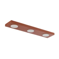 Deckenlampe Hero, rot, 55 x 12 cm, 3-fl., Metall, GX53