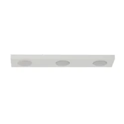 Deckenlampe Hero, weiß, 55 x 12 cm, 3-fl., Metall, GX53