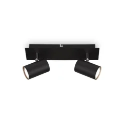 Deckenlampe Isil A, schwarz, 2-flammig, Metall, drehbar
