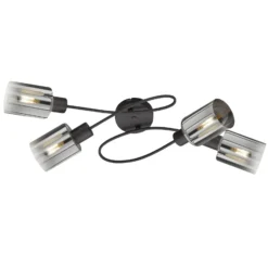 Deckenlampe Iska mit Armen, vierflammig
