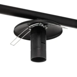 Deckenlampe Kabo,1 Arm, schwarz, sechsflammig