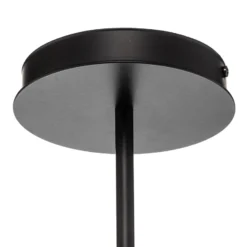 Deckenlampe Kabo,1 Arm, schwarz, sechsflammig