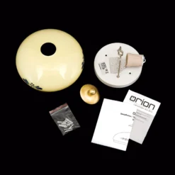 Deckenlampe Landhaus Messing creme blau Ø 21cm