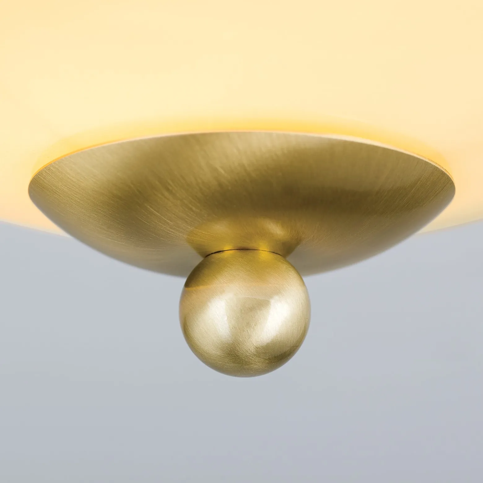 Deckenlampe Landhaus Messing creme blau Ø 21cm