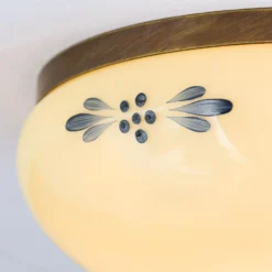 Deckenlampe Landhaus Patina creme blau Ø 21 cm
