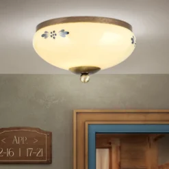 Deckenlampe Landhaus Patina creme blau Ø 21 cm