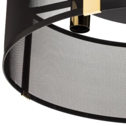 Deckenlampe Lavinia, goldene Streifen, fünfflammig