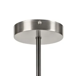 Deckenlampe Lilou, Ø 53cm, rauchgrau, Glas/Metall, 6-flg.