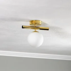 Deckenlampe Linea, gold, einflammig